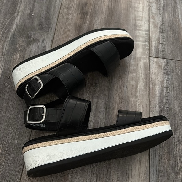 Baretraps black platform chunky sandals tachel shoes size 8 - Picture 5 of 9